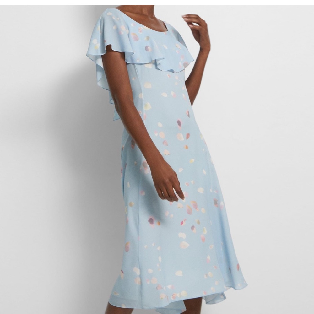 NWT Blue Silk Theory Dress